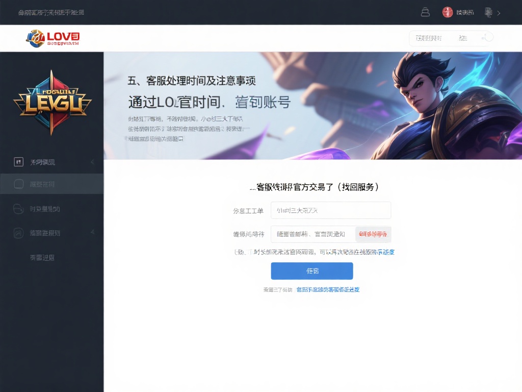 怎样通过LOL官网客服恢复丢失的账号？